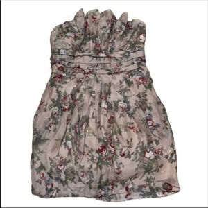Strapless Floral Dress Size M Style 3380HAU
